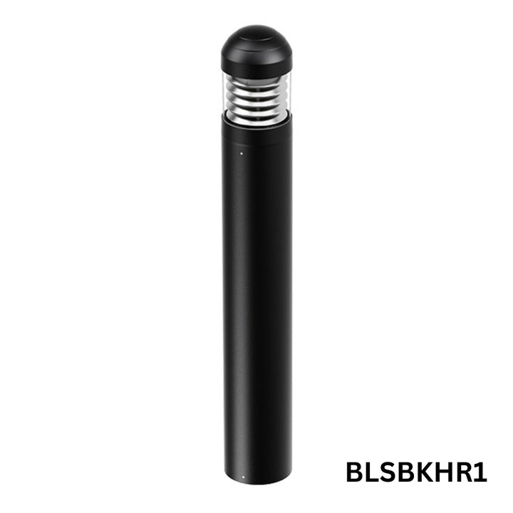 Outdoor Landscape Lighting LED 12V Low Voltage BLSBKHR 42" Black Round 120V Line Voltage Aluminum Bollard Lights Adjustable 14W/19W24W 5CCT 2700K/3000K/3500K/4000K/5000K 140LM/W Commercial Bollard Path Light Outdoor Lighting with Dusk to Dawn Photocell IP65 Waterproof
