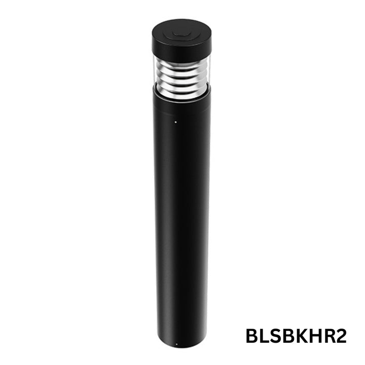 Outdoor Landscape Lighting LED 12V Low Voltage BLSBKHR 42" Black Round 120V Line Voltage Aluminum Bollard Lights Adjustable 14W/19W24W 5CCT 2700K/3000K/3500K/4000K/5000K 140LM/W Commercial Bollard Path Light Outdoor Lighting with Dusk to Dawn Photocell IP65 Waterproof 2