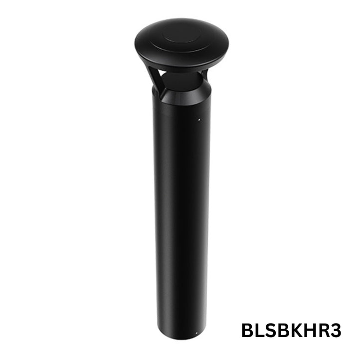 Outdoor Landscape Lighting LED 12V Low Voltage BLSBKHR 42" Black Round 120V Line Voltage Aluminum Bollard Lights Adjustable 14W/19W24W 5CCT 2700K/3000K/3500K/4000K/5000K 140LM/W Commercial Bollard Path Light Outdoor Lighting with Dusk to Dawn Photocell IP65 Waterproof
