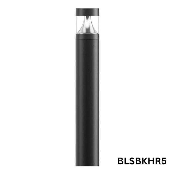 Outdoor Landscape Lighting LED 12V Low Voltage BLSBKHR 42" Black Round 120V Line Voltage Aluminum Bollard Lights Adjustable 14W/19W24W 5CCT 2700K/3000K/3500K/4000K/5000K 140LM/W Commercial Bollard Path Light Outdoor Lighting with Dusk to Dawn Photocell IP65 Waterproof 5