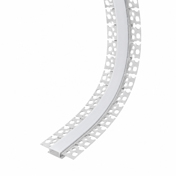 Outdoor Landscape Lighting LED 12V Low Voltage BN5616 Plaster In 8 ft Bendable Aluminum Channel 2.04" x 0.59" 10 Pack LED Strip Light Cover