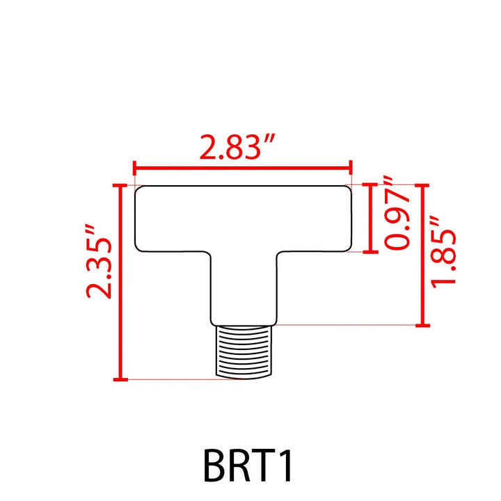 Outdoor Landscape Lighting LED 12V Low Voltage BRT1 Cast Brass T-Bar Coupling | Landscape Lighting Accessory