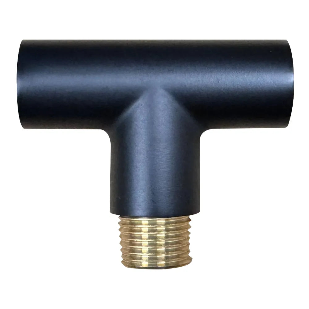 Outdoor Landscape Lighting LED 12V Low Voltage BRT1 Cast Brass T-Bar Coupling | Landscape Lighting Accessory Black Brass