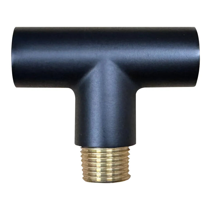 Outdoor Landscape Lighting LED 12V Low Voltage BRT1 Cast Brass T-Bar Coupling | Landscape Lighting Accessory Black Brass