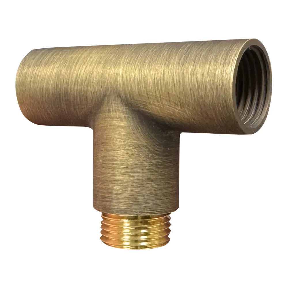 Outdoor Landscape Lighting LED 12V Low Voltage BRT1 Cast Brass T-Bar Coupling | Landscape Lighting Accessory