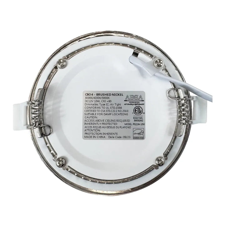 Outdoor Landscape Lighting LED 12V Low Voltage CB04 4x/8x/12x Package 10W 3CCT Dimmable Round Slim 12V AC/DC LED Panel Light Low Voltage Lighting Fixture