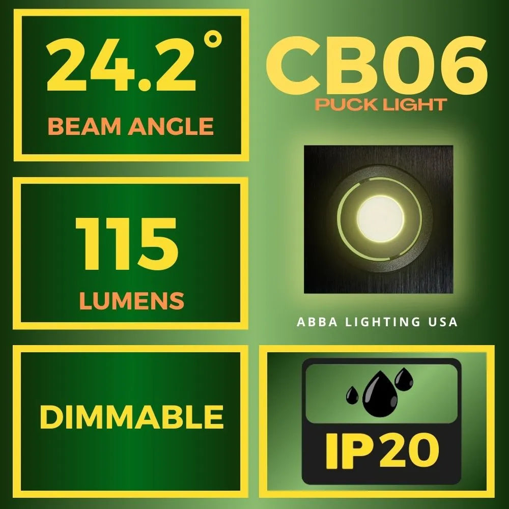 Outdoor Landscape Lighting LED 12V Low Voltage CB06 Cast Aluminum Cabinet Light | 1.5W Integrated LED DC12V Low Voltage Down Light
