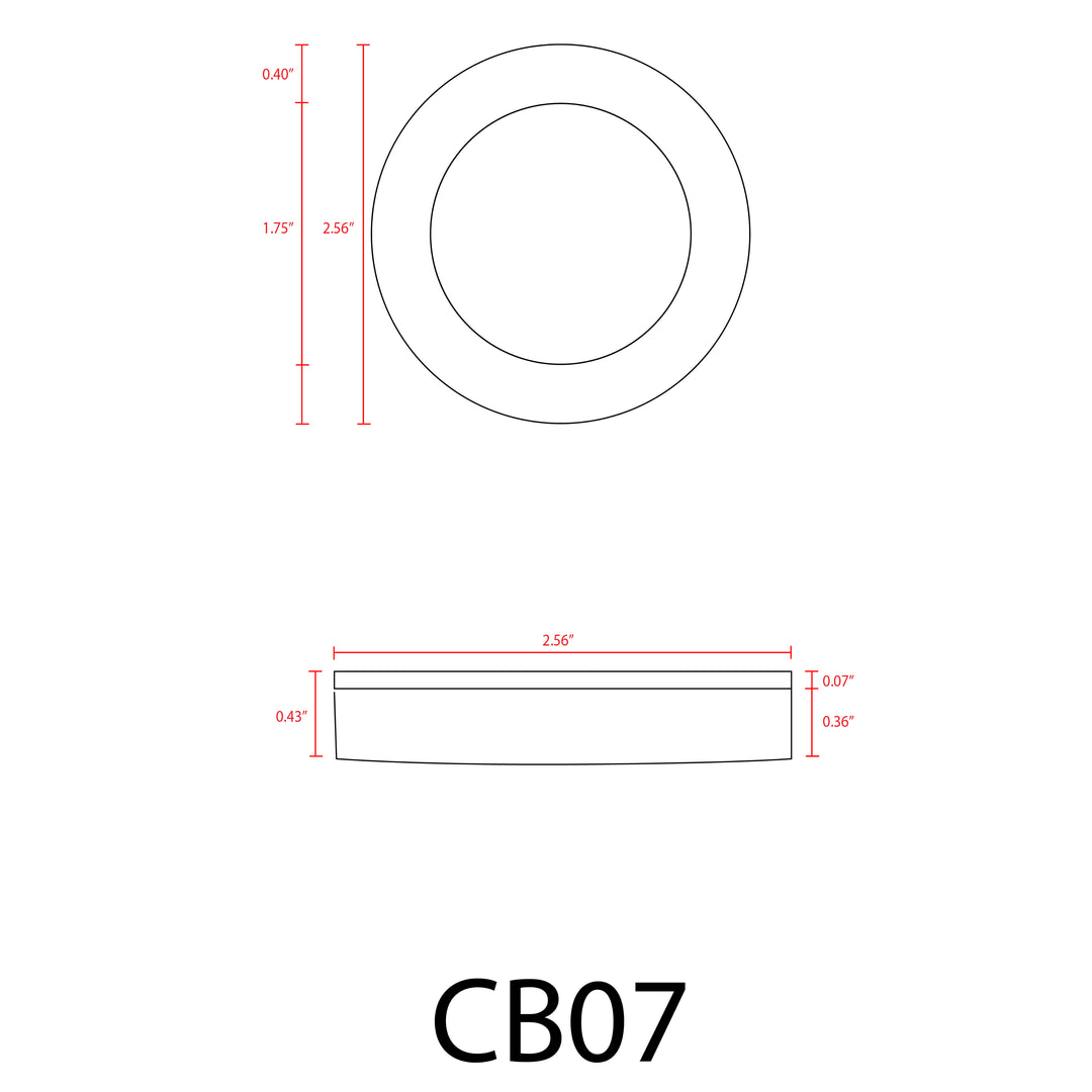CB07 Luz de gabinete de aluminio fundido | Luz empotrada de bajo voltaje LED integrada de 1,8 W