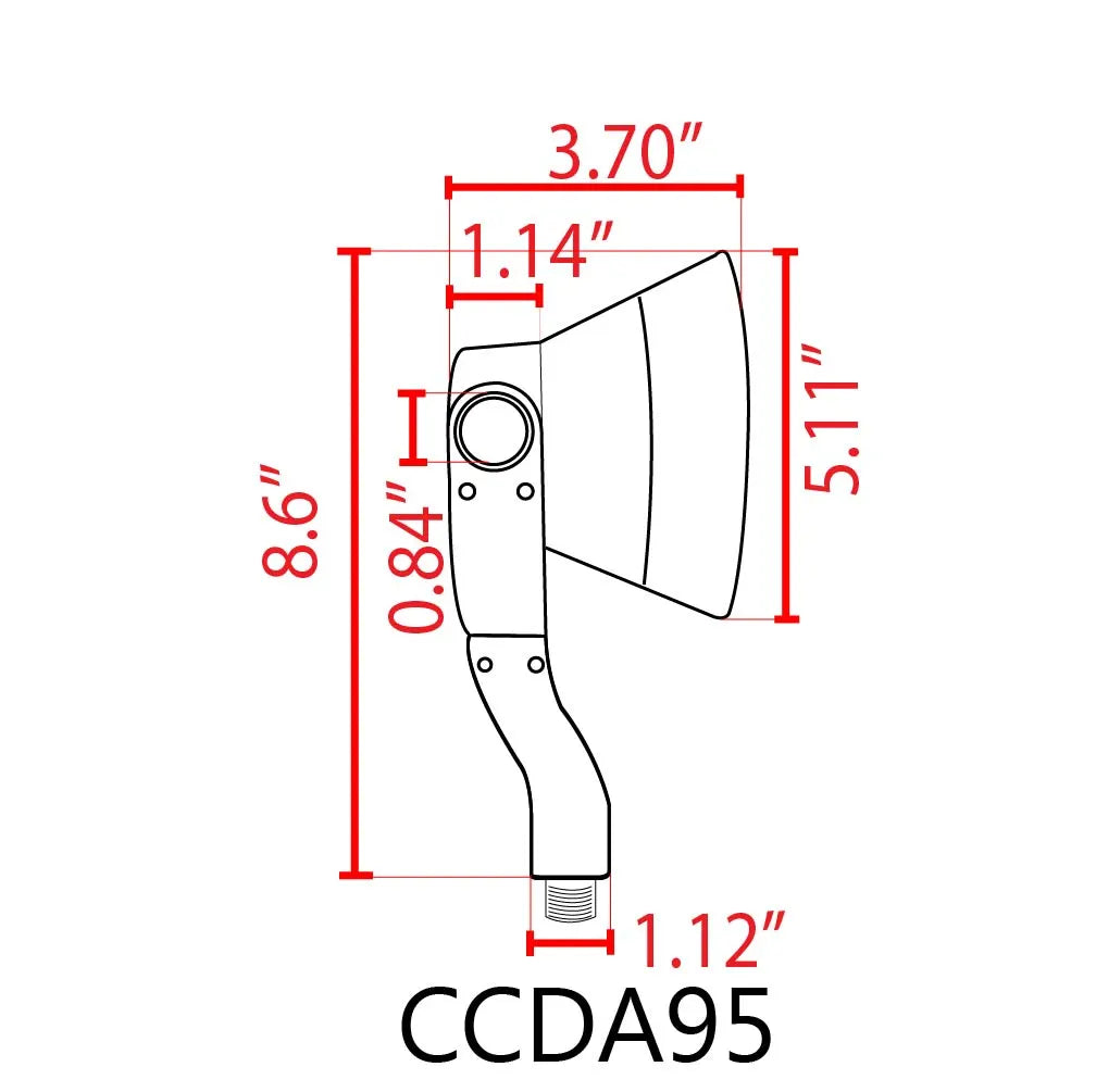 Outdoor Landscape Lighting LED 12V Low Voltage CCDA95 7W LED 3CCT Wide Beam Directional Outdoor Landscape Lighting 12 Low Voltage Aluminum Spotlight