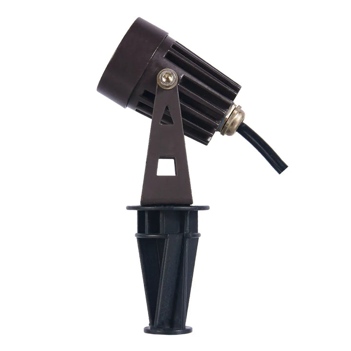 Outdoor Landscape Lighting LED 12V Low Voltage CD43 Cast Aluminum Spotlight | 5W 3000K Warm White Integrated LED 12V Low Voltage Landscape Light