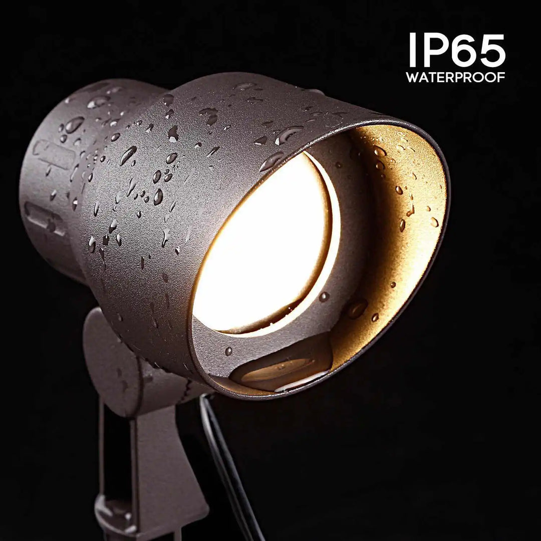 CD45 Cast Aluminum Spotlight | 5W 3000K Warm White Integrated LED Low Voltage Landscape Light