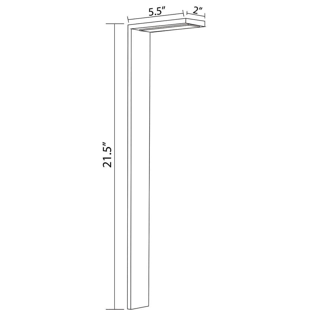 CD58 3W Stainless Steel Directional Path Light LED Bollard Landscape Lighting.