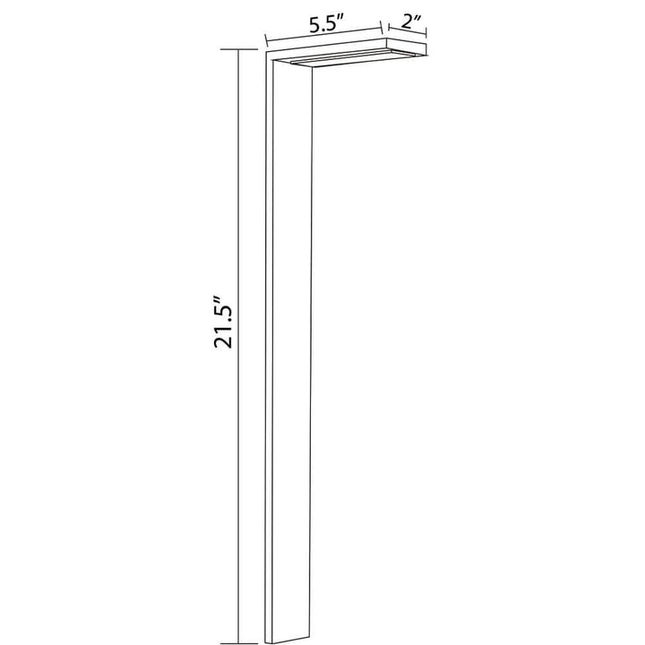 CD58 3W Stainless Steel Directional Path Light LED Bollard Landscape Lighting.