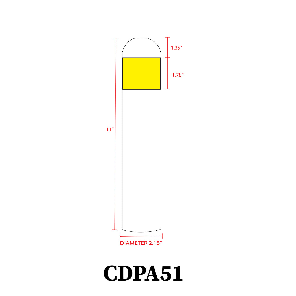 CDPA51 Cast Aluminum Path Light | 3W 3000K Warm White Integrated LED Low Voltage Landscape Light