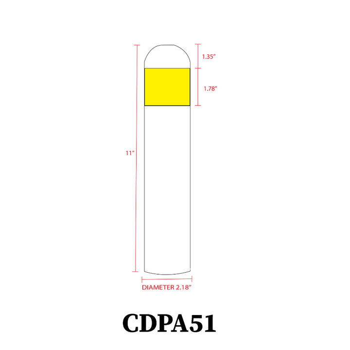 CDPA51 Cast Aluminum Path Light | 3W 3000K Warm White Integrated LED Low Voltage Landscape Light