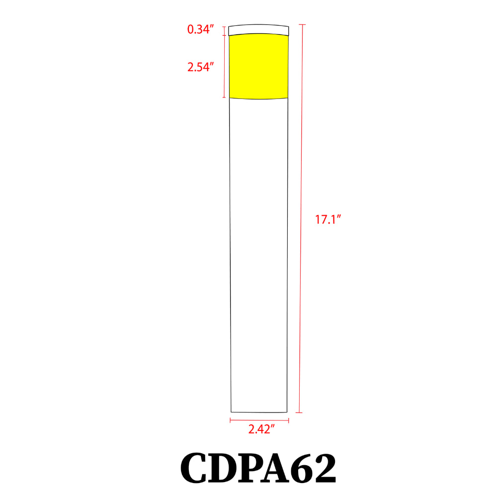 Outdoor Landscape Lighting LED 12V Low Voltage CDPA62 4x/8x/12x Package 3W 12V Low Voltage LED Linear Bollard Landscape Light Garden Aluminum Path Light