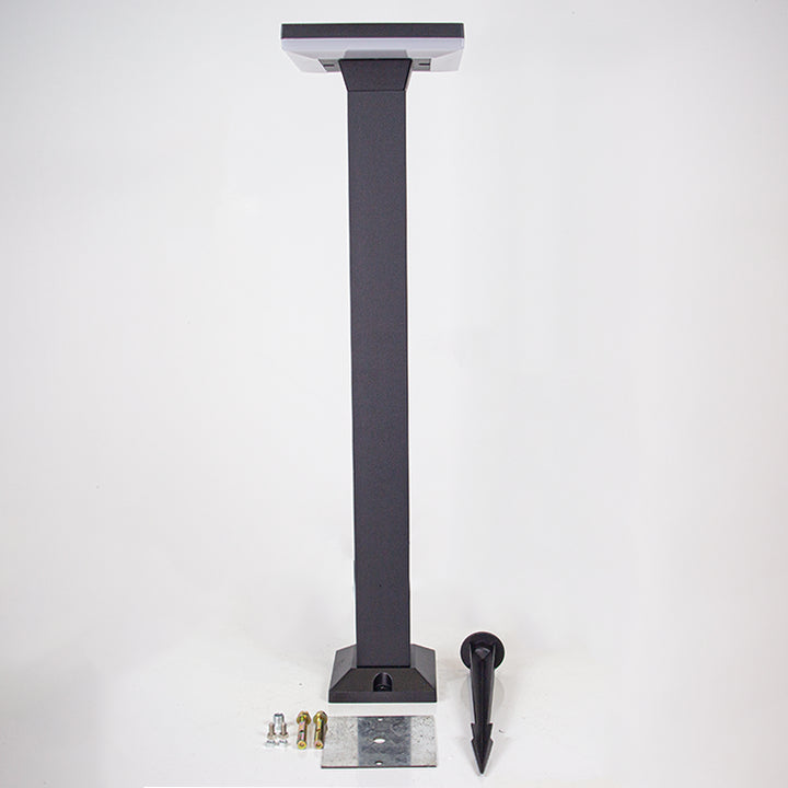 Outdoor Landscape Lighting LED 12V Low Voltage CDPA63 4x/8x/12x Package 12W Bollard Aluminumm Pathway Lighting LED Square Top Modern 12V Low Voltage