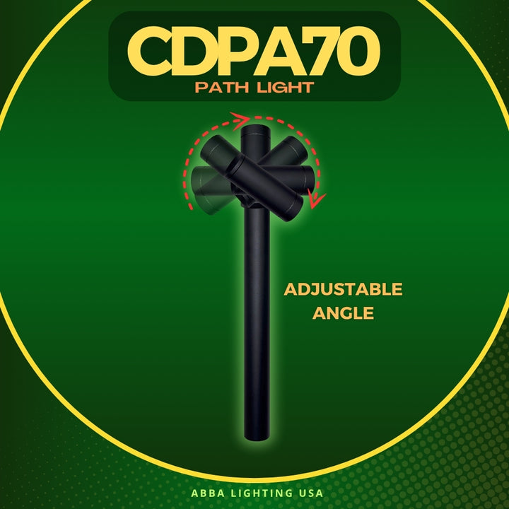 Outdoor Landscape Lighting LED 12V Low Voltage CDPA70 4x/8x/12x Package 3W 3000K Warm White Integrated LED Adjustable Directional Bollard Path Light Low Voltage Outdoor Landscape Lighting