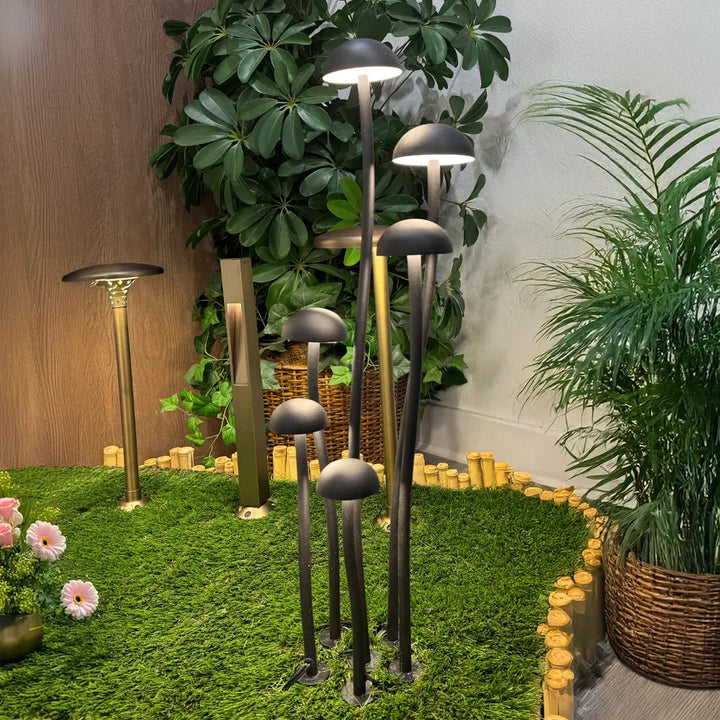 CDPA71 4x/8x/12x Package Mushroom Aluminum 3000K Warm White Integrated LED Low Voltage Path Light