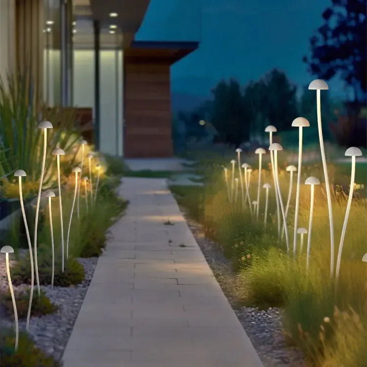 CDPA71 4x/8x/12x Package Mushroom Aluminum 3000K Warm White Integrated LED Low Voltage Path Light