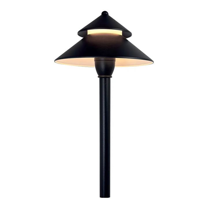 CDPA77 3W 12V-24V AC/DC Low Voltage Two-Tier Mushroom Hat 5CCT Integrated LED Aluminum Path Light