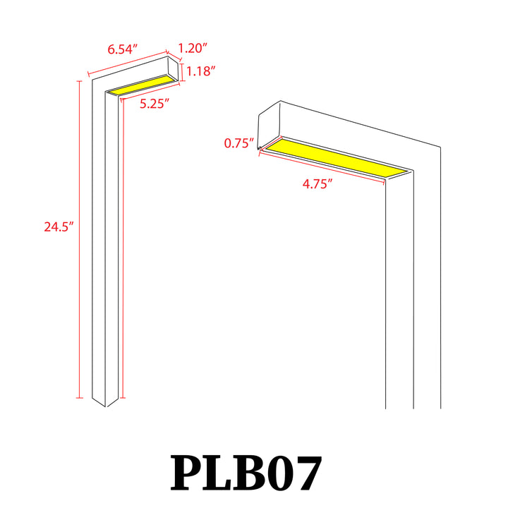 PLB07 4x/8x/12x Package 3W 3000K Warm White Integrated LED Brass L-Shaped Low Voltage Landscape Lighting Pathway Light
