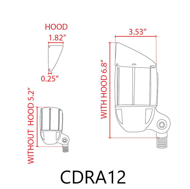 CDRA12 4x/8x/12x Package 12W 12V Low Voltage Smart Bluetooth RGBW Narrow Beam Directional Outdoor Landscape Aluminum Spotlight
