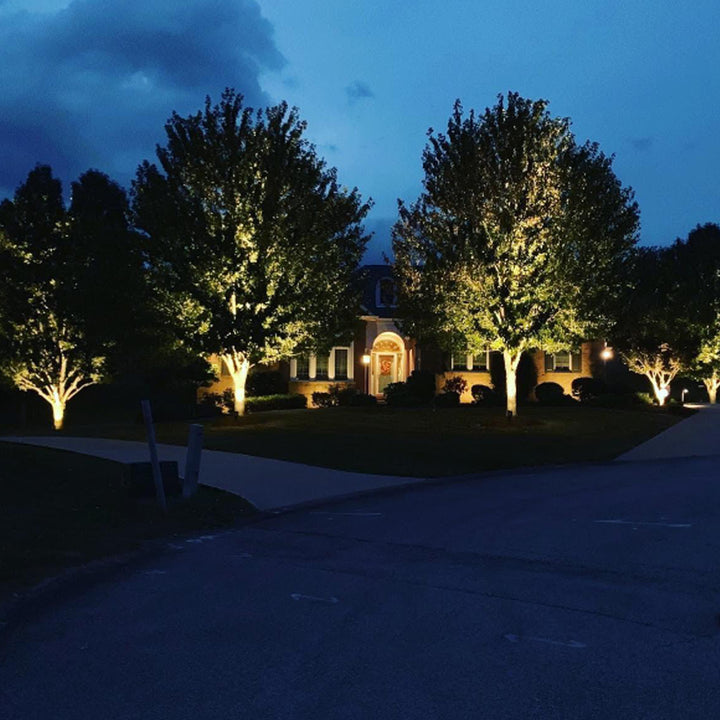 Outdoor Landscape Lighting LED 12V Low Voltage CDRA12 Cast Aluminum Color Changing Spotlight | 12W Integrated RGBW Smart Bluetooth AC12V Low Voltage Landscape Light