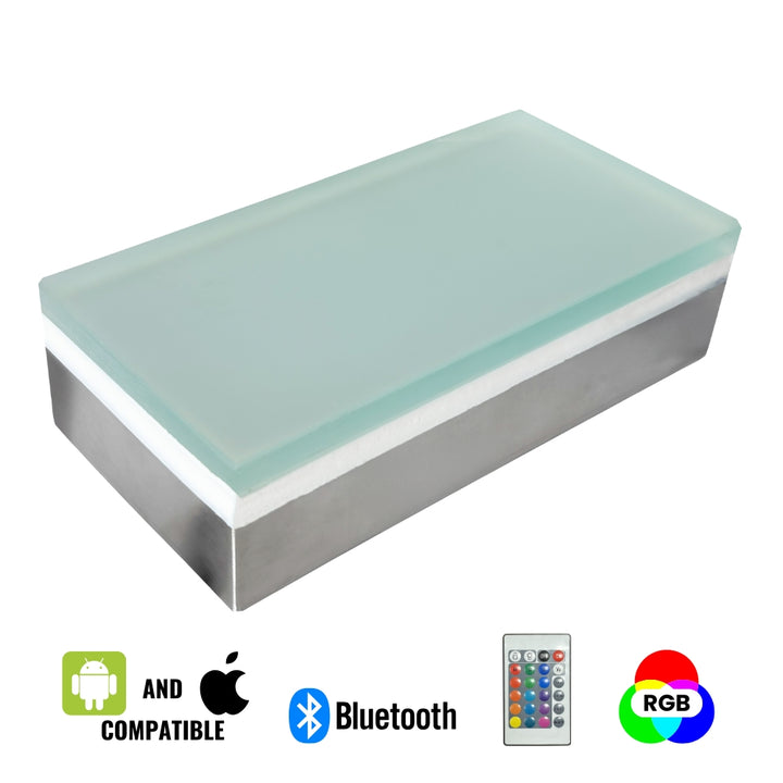 Luz para pavimentadora de aluminio fundido CRG31 | Luz de paisaje de bajo voltaje RGB o WW integrada de 1,3 W