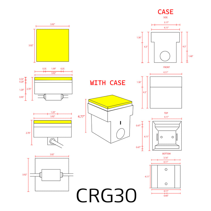 CRG30 Cast Aluminum Paver Light | 1.3W Integrated RGB or WW Low Voltage Landscape Light