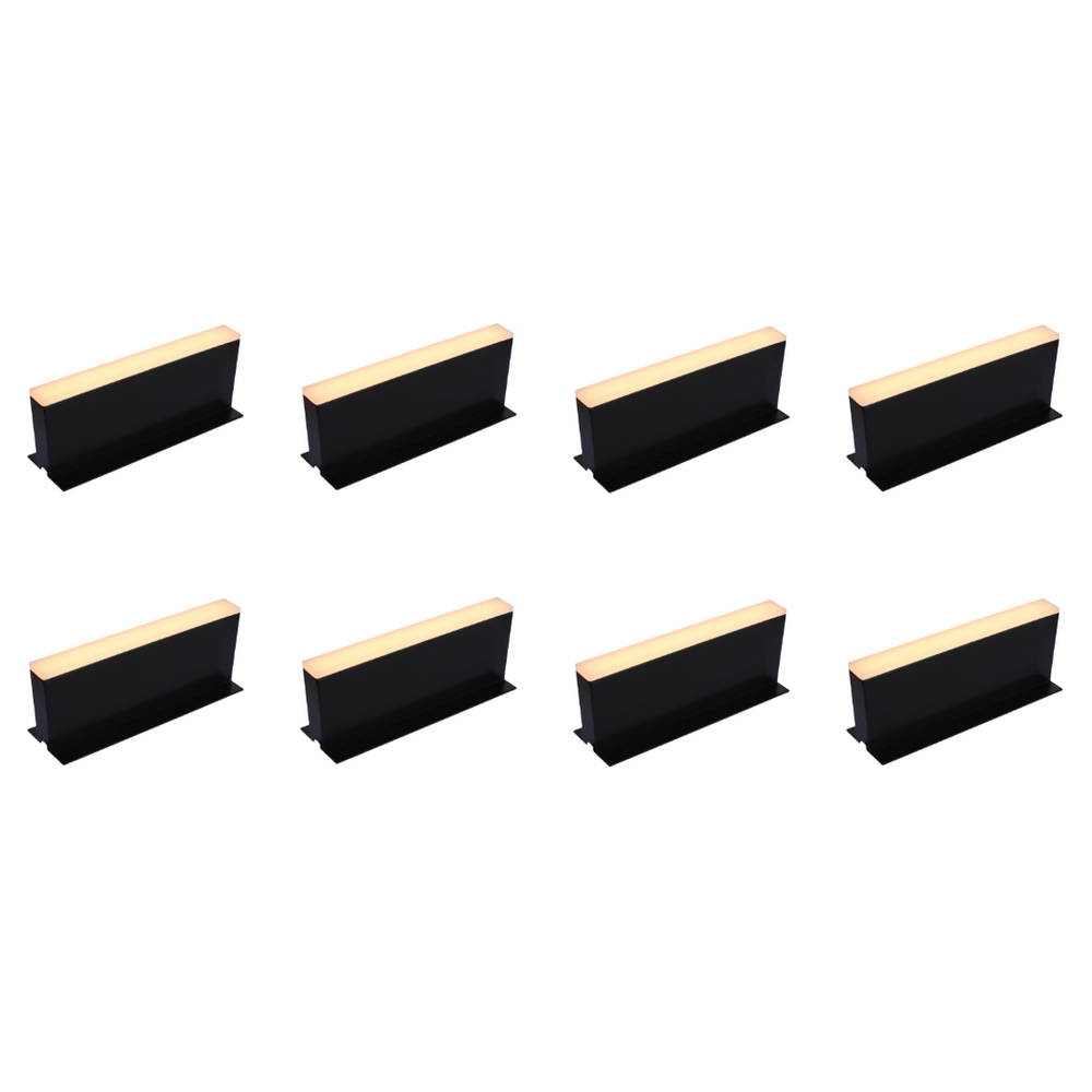 Outdoor Landscape Lighting LED 12V Low Voltage CRG32 4x/8x/12x Package Paver Well Light - Heavy Duty Cast Aluminum, IP65 2W AC/DC 12V Low Voltage COB 3000K 8 Pack