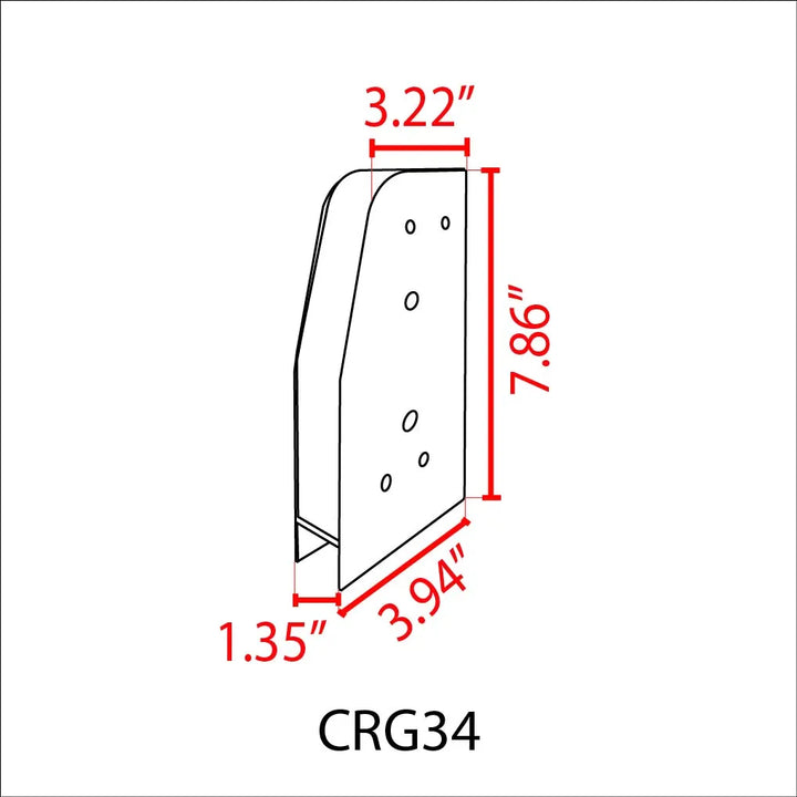 Outdoor Landscape Lighting LED 12V Low Voltage CRG34 4x/8x/12x 3.9″x 1.37″ x 7.8″ Paver Well Light - Heavy Duty Cast Aluminum, IP65 3.5W 3000K AC/DC 12V Low Voltage COB