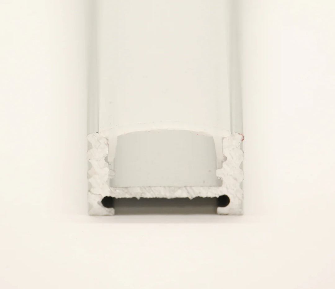 BN250 Rectangular Surface Mounted 8 ft Aluminum Channel 10 Pack for 0.46" LED Strip Light Cover with End Caps