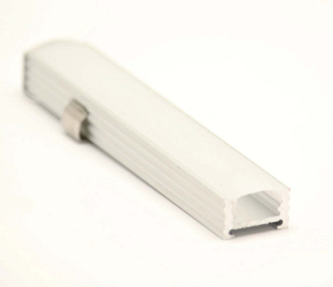 BN250 Rectangular Surface Mounted 8 ft Aluminum Channel 10 Pack for 0.46" LED Strip Light Cover with End Caps