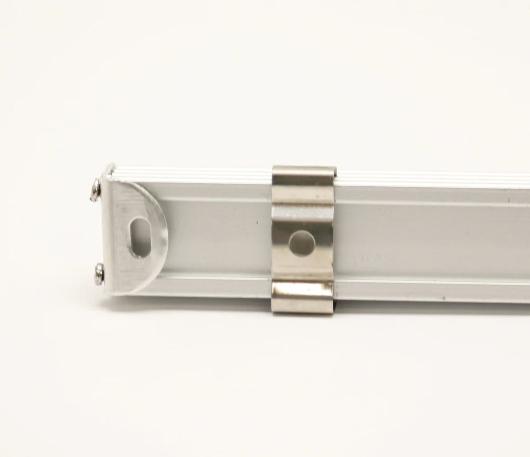 BN250 Rectangular Surface Mounted 8 ft Aluminum Channel 10 Pack for 0.46" LED Strip Light Cover with End Caps