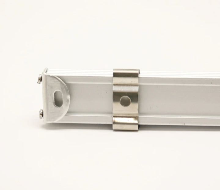 BN250 Rectangular Surface Mounted 8 ft Aluminum Channel 10 Pack for 0.46" LED Strip Light Cover with End Caps