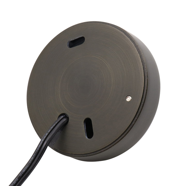 DL01B with G4 3W 2700K 4x/8x/12x Package Solid Brass Round Surface Mount Deck Light Low Voltage Landscape Lighting