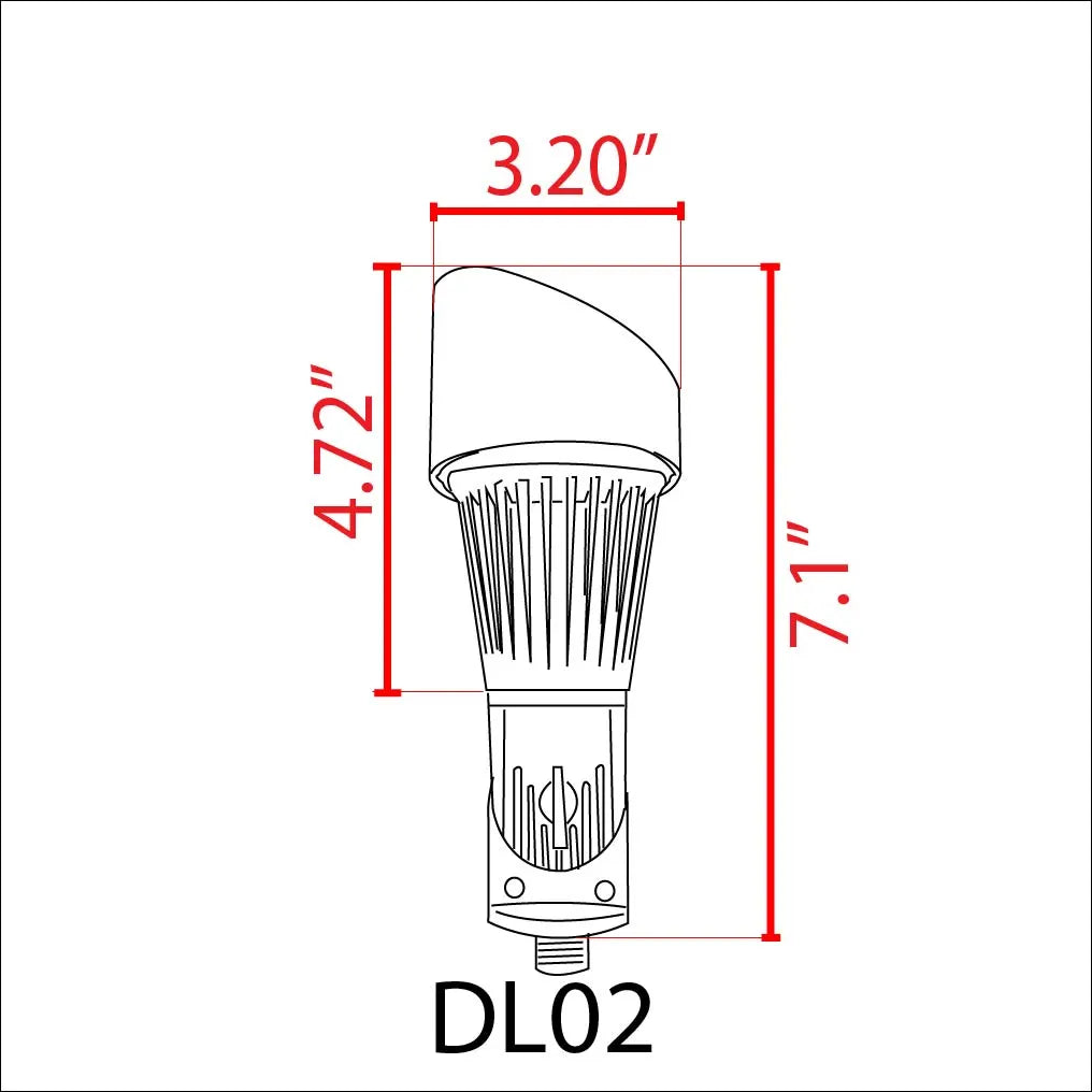 DL02 Cast Aluminum Spotlight | Lamp Ready 12V Low Voltage Landscape Light