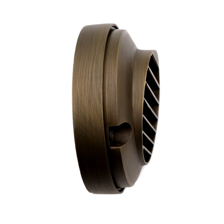 DL02B with G4 3W 2700K 4x/8x/12x Package Solid Brass Round Surface Mount Grilled Deck Light Low Voltage Landscape Lighting