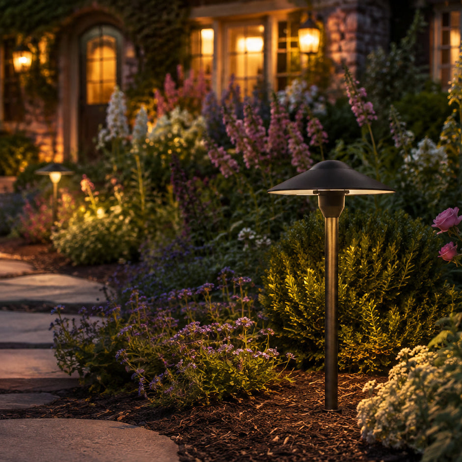 DL03 Cast Aluminum Path Light | 12V Low Voltage Landscape Light Lamp Ready G4 Socket