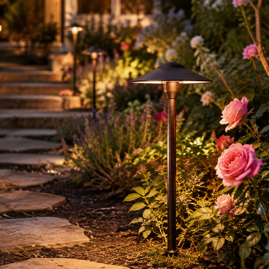 DL03 Cast Aluminum Path Light | 12V Low Voltage Landscape Light Lamp Ready G4 Socket