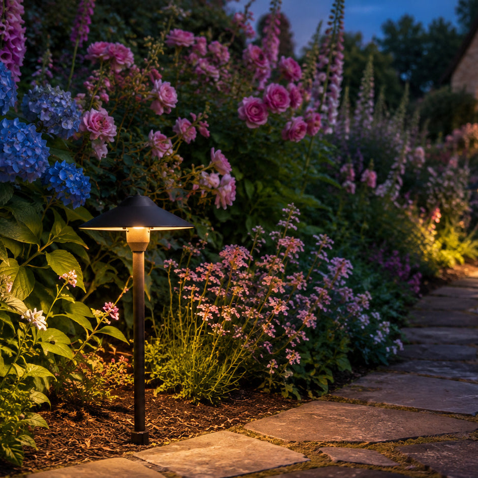 DL03 Cast Aluminum Path Light | 12V Low Voltage Landscape Light Lamp Ready G4 Socket