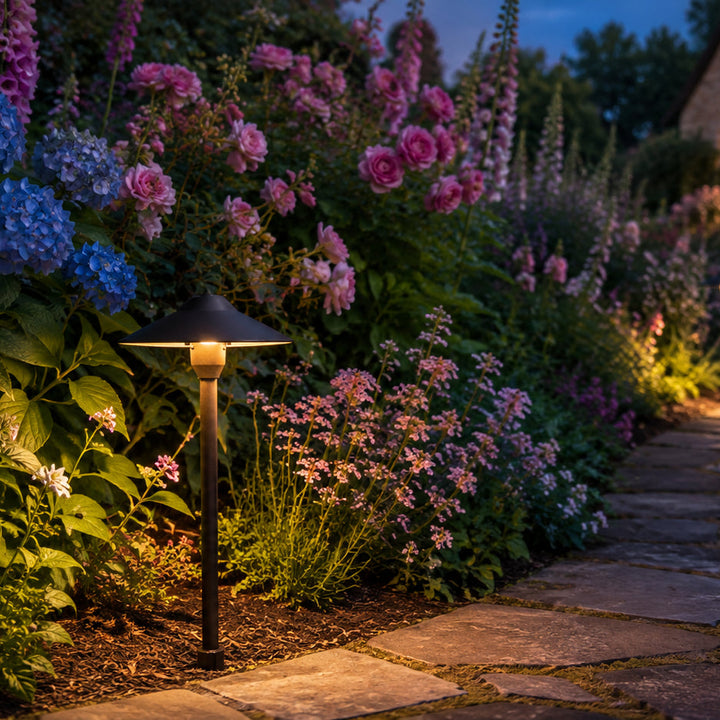DL03 Cast Aluminum Path Light | 12V Low Voltage Landscape Light Lamp Ready G4 Socket