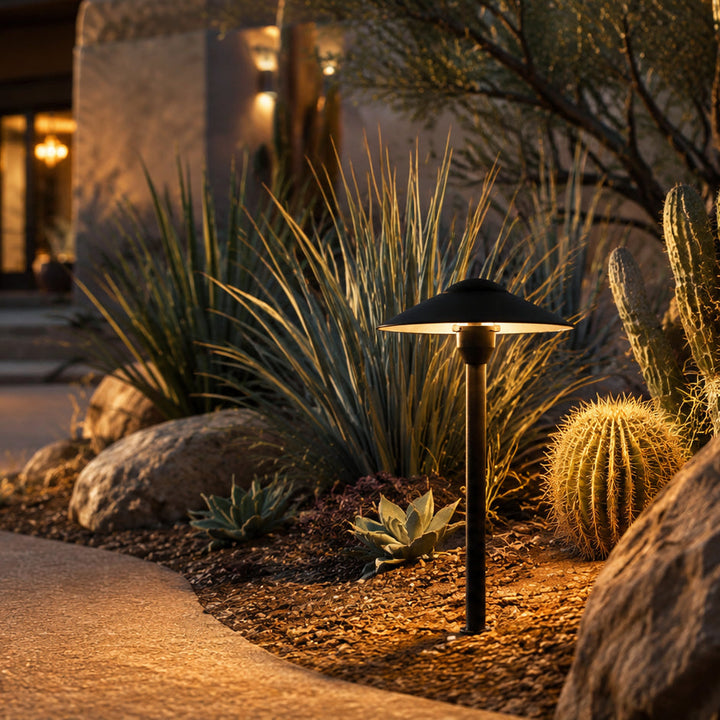 DL03 Cast Aluminum Path Light | 12V Low Voltage Landscape Light Lamp Ready G4 Socket
