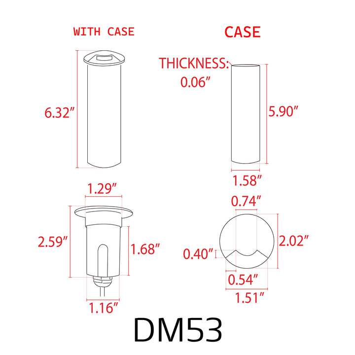 DM53 4x/8x/12x Package 3W COB LED Monodirectional Stainless Steel Waterproof In-Ground Landscape Well Light 3000K