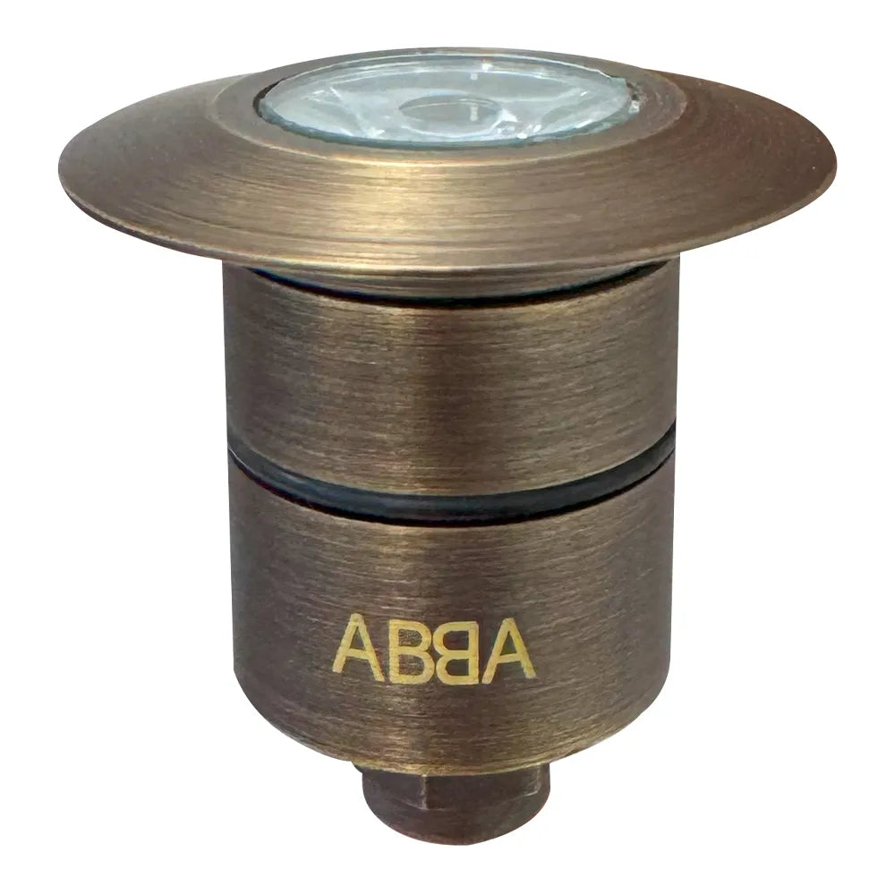 DMB52 Cast Brass In-Ground Well Light | 1.5W 3000K Warm White Integrated LED 12V Low Voltage Landscape Light