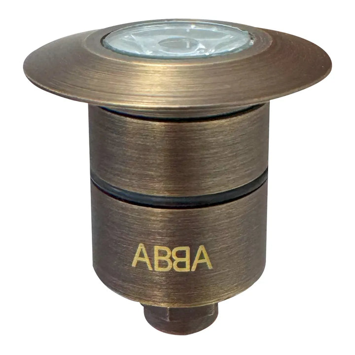 DMB52 Cast Brass In-Ground Well Light | 1.5W 3000K Warm White Integrated LED 12V Low Voltage Landscape Light