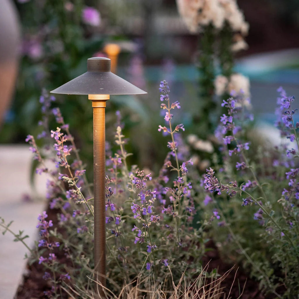 BPLP08 Tulay BH 18" Antique Brass Path Light Low Voltage Landscape Lighting