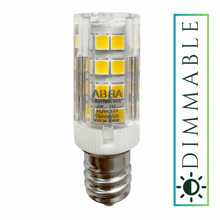 Outdoor Landscape Lighting LED 12V Low Voltage E12 4W SMD 12V Low Voltage LED Light Bulbs Dimmable Energy Saving Light Bulb