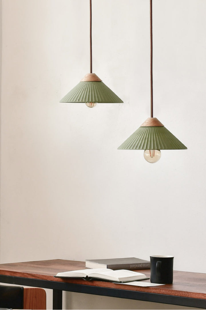 Summit Mountain Concrete Hanging Pendant Light E26 Socket Line Voltage 100V-240V AC IP64 Damp-rated